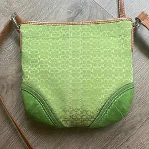 Coach Green Crossbody Purse
